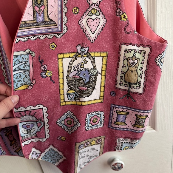 Handmade sewing pattern open front vest - Picture 3 of 4